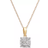 Macy's Cluster Pendant Necklace - Gold/Diamonds