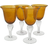 Artland Iris Amber Wine Glass 41.4cl 4pcs