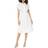 Lauren Ralph Lauren Women's Twist Front Cotton Blend Shirt Dress - White