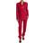 Dolce & Gabbana Elegant Red Slim Fit Piece Martini Women's Suit