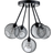 Design by us Ballroom Molecule Black/Grey Ceiling Lamp