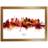 Ebern Designs Tokyo Japan Skyline Red City Tompsett Oak Framed Art 63x46cm