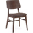 Torkelson Stevie Smoke-Stained Lacquered Oak/Talent Brown Kitchen Chair 84cm