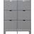 GFW Narrow Grey Shoe Rack 102x126.5cm