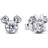 Pandora Disney Mickey Mouse & Minnie Mouse Sparkling Stud Earrings - Silver/Transparent
