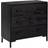 vidaXL Solid Wood Pine Black Chest of Drawer 74.9x70.1cm