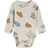 H&M Baby Long-Sleeved Bodysuit - Beige/Animals