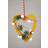 Shatchi Heart Shape Light Brown Christmas Decoration