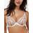 Playful Promises Ramona Optic White Strap Detail Illusion Mesh Bra