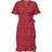 Only Mini Wrap Dress - Red/Mars Red