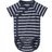 Polarn O. Pyret Striped Wraparound Babygrow - Blue