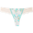 Victoria's Secret Lace Ribbon Slot Thong Panty - Floral