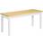 Homcom Wood Natural/White Settee Bench 102x45cm