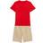 Tommy Hilfiger Toddler Signature Tee Printed Shorts Set - Red