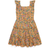 Polo Ralph Lauren Girl's Micro Floral-Print Ruffle Dress - Tropical Woodblock With Dark Pink