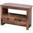 Kingwudo Wooden Corner TV Units Brown TV Bench 85x58cm