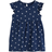 H&M Kid's Flounce Trimmed Jersey Dress - Dark Blue/Floral (0928133059)