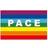 Rainbow Peace Outdoor Flag