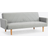 HOME DETAIL Ryan Chevron Design Light Grey Sofa 85cm 3 Seater