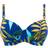 Wacoal Fantasie Pichola Underwired Gathered Full Cup Bikini Top - Tropical Blue