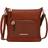 MKF Collection Nala Vegan Color Block Leather Women Shoulder Bag - Cognac Brown