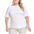 Style & Co Women's Boat Neck Elbow Sleeve Cotton Top - Bright White