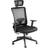 tectake 360° Swivel Function Black Office Chair 130cm