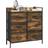 Homcom Bedroom Brown/Black Chest of Drawer 79x85cm