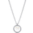 Pandora Treated Freshwater Cultured & Pavé Collier Necklace - Silver/Transparent/Pearl