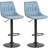 Homcom Adjustable Blue/Black Bar Stool 110cm 2pcs