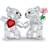 Swarovski Kris Bear Happy Together Multicolour Figurine 5.7cm