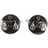 David Van Hagen Scales of Justice Cufflinks - Silver/Black