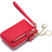 Aileder Women's Minimalist Pouch Small Coin Card Wallet - Red