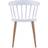 vidaXL Dining White Kitchen Chair 75cm 4pcs