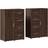 vidaXL sturdy Brown/Oak Sideboard 60x84cm 2pcs