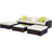 OutSunny 6 pcs Outdoor Lounge Set, 1 Table incl. 3 Sofas