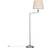 ValueLights Letitia Swing Arm Beige Floor Lamp 148cm