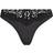 SKIMS Fits Everybody Corded Lace Dipped Thong - Onyx