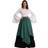 Dinamr Party Irish Retro Medieval Women Long Dress