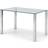 Dunelm Enzo Polished Chrome/Silver Dining Table 80x120cm