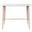 vidaXL 248145 White/Natural Bar Table 60x120cm