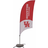 Favfurish Razor Sail Flag with Flagpole 71.1x223.5cm