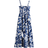 H&M Smocked-Bodice Dress - White/Blue Floral