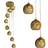 Bloomsbury Market Grayson Cluster Light Gold Pendant Lamp 51cm