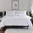 The Lyndon Company Embroidered Duvet Cover White