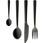 Aida Raw Black Matt Cutlery Set 16pcs