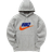 Nike Men's Club Fleece Pullover Hoodie - Dark Grey Heather/Light Smoke Grey/Safety Orange