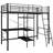 vidaXL Bunk Bed with Table Frame Metal 38.4x82.7"