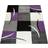 Paco Home Designer Purple, White, Black 160x230cm