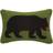 Peking Handicraft Bear In The Woods Hooked Complete Decoration Pillows Green, Black, Red (30.5x20.3cm)